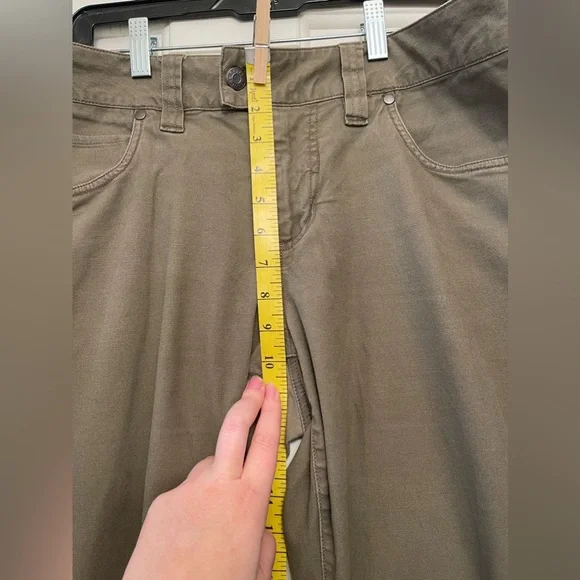 Vintage y2k low-rise Royal Robbins Outdoor Goddess 12 bootcut olive 90s hiking - Picture 9 of 13